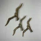 Vintage Brass Seagull Wall Hangings Set Of 3 India Mcm Coastal Bohemian Retro