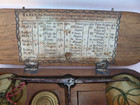 Georgian Antique French Wood Box - Gold Coin Balance - Scales   Weights Complete