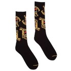 Santa Cruz Work Hand Crew Skateboard Socks 1 Pair Black