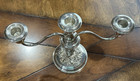 Gorham Sterling Silver Candelabra Pair 3 Arm Convertible To Single-nice 