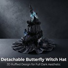 Halloween Butterfly Witch Hat Women Fancy Dress Cosplay Costume Party Headwear
