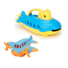 Mini Float Plane And Submarine Bundle     Water Play Bath Toy Set For Kids