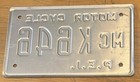 Vintage Prince Edward Island Motorcycle License Plate Mc K 646 Canada Nice