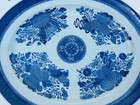 Antique Chinese Blue Canton Fitzhugh Decor 18  Platter