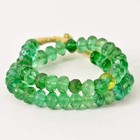 Bohemian Vaseline Green Trade Beads