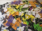 Lot 150  Halloween Shape Felt Foam Stick On  Pumpkin Ghost Bats House Tree Craft