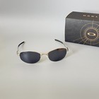 Oakley Tightrope Oo4040 Polarized Sunglasses Silver Frame Black Lens