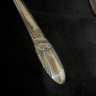 1847 Rogers Bros Silverplate Soup Spoons Floral Pattern Set Of 4