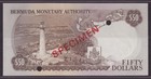 Specimen  Bermuda 50 Dollars 1978 P-32 Unc