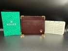 Rolex Card Document Holder Wallet 1010 70 05 Leather Brown Swiss Made W calendar