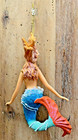 Mermaid Resin Ornament 10  X 5 