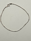 Solid  925 Sterling Silver 1 Mm 9  Custom Link Anklet
