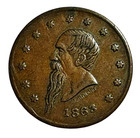 Us 1863 Civil War Token Gustavus Lindenmueller New York Beer Mug