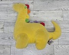 Vtg 90s Baby Gund Tutti Frutti Dinosaur Rattle Kawaii Playcore Toy Collectible