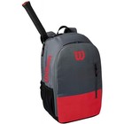 Wilson Team Tennis Racquet Backpack  2-racket Pocket  Red gray  12 x18 