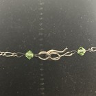 Silver Tone Leaf Charm Pendant Necklace  Cable Chain  Lobster Clasp
