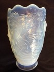 Multicolor J inwald Barolac Czech bohemian Pressed Glass Vase Art Deco Fish