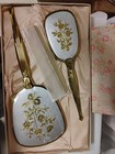 Vintage Mason Pattern 47 Vanity Dresser Set Brush Mirror Comb Original Box