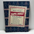Vintage 1953 Guys And Dolls Broadway Musical Playbill Original
