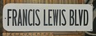 1940s Sign Porcelain Nyc Street Sign Francis Lewis New York Whitestone Queens 