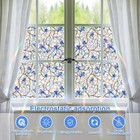 Window Privacy Film Stained Glass Decorative Static Clings Rainbow Window Tin   
