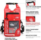 250-pc Waterproof First Aid Kit  Reflective Dry Bag For Boating camping
