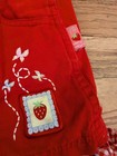 2005 Vtg Y2k  Strawberry Shortcake Denim Overall Jumper Sundress Size 4