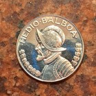 1967 Panama 1 2 Balboa Coin - Proof -  400 Silver - Only 12 701 Minted -  b6741