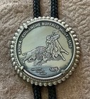 1875 - 1975 Kiowa Comanche Buffalo Hunt Commemorative Coin Medal Bolo