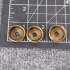 King Tempo Cornet Valve Bottom Caps Set Of 3 Gold Brass Replacement Parts Repair