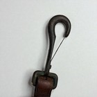 Antique Us Indian Wars Leather Carbine Rifle Sling Snap Strap Hook