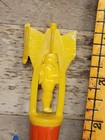Vintage 1960s Space Astronaut Plastic Toy Rocket Ship Hong Kong 5c dime Toy