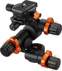 K f Concept Geared Tripod Head Panoramic 3-way Ballhead W  Quick Release Plate