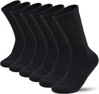 Lot 3-12 Pairs Mens Solid Sports Athletic Work Plain Crew Socks Size 9-11 10-13