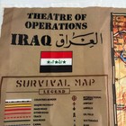 Iraq Survival Map Iv Nylon Operation Iraqi Freedom Military Oif Theatre 36 X 26