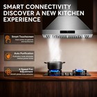 Tazpi Tw-e30 Range Hood Wall Mount 30  1200 Cfm  Ducted ductless Convertible Nib
