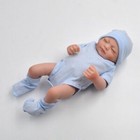 Reborn Baby Dolls Full Body Vinyl Silicone Girl Doll Realistic Newborn Bath Blue