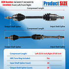 Cv Axle Shaft Front Left   Right Set For Toyota Camry Solara 2 4l 4 Cyl 2002-09