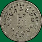 1868 Shield Nickel Choice Extremely Fine Xf  au Coin  41388
