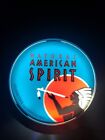 New Natural American Spirit  nas  Lighted Circular Back Bar Advertising Sign