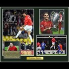 Cristiano Ronaldo Signed 8x10 Framed Picture - 2008 Ucl Final  Man Utd 