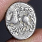 Ancient Celts Coin Gaul Silver Quinarius 80bc Sequani Tribe Gallic Celtic Horse