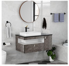 Matte Black Bathroom Hardware Set  4pcs Towel Bar  Hook  Tp Holder  Rack