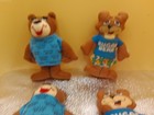 Sugar Bear Post Cereal Vintage Plush Lot 4 Toys 1980s Era