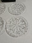 Gorham Lady Anne Full Lead Crystal Glass Coaster Set  4  Made In Germany Vintage