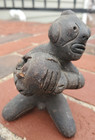 Pre-columbian Style Ocarina Clay Pottery 4 25 