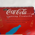 Vintage Coca Cola String Light Set Soda Bottles Polar Bears 14 Ft Indoor Outdoor