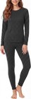 Thermal Underwear Set For Women Fleece Lined Winter Clothes Long Johns