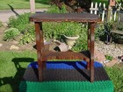Antique Ornate Flemish Style Carved Wooden Small Bench Footstool Stool