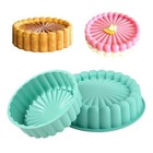 Funsiltasy 10 Inch Silicone Cake With 8 Inch Pan Set 2 Pack - Nonstick Baking   